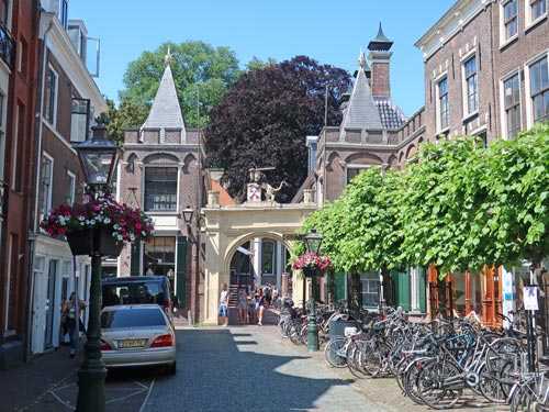 Archway to the Leiden Castle (De Burcht)