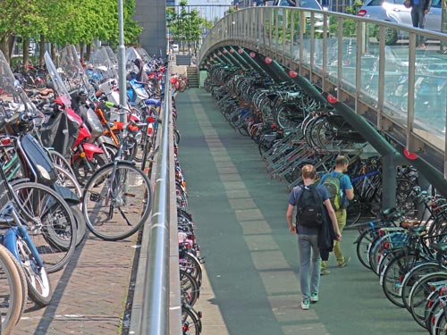 Cycling in Leiden Holland